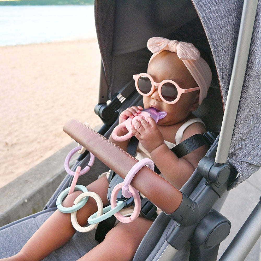 Silicone Stroller Links - Multi Blush