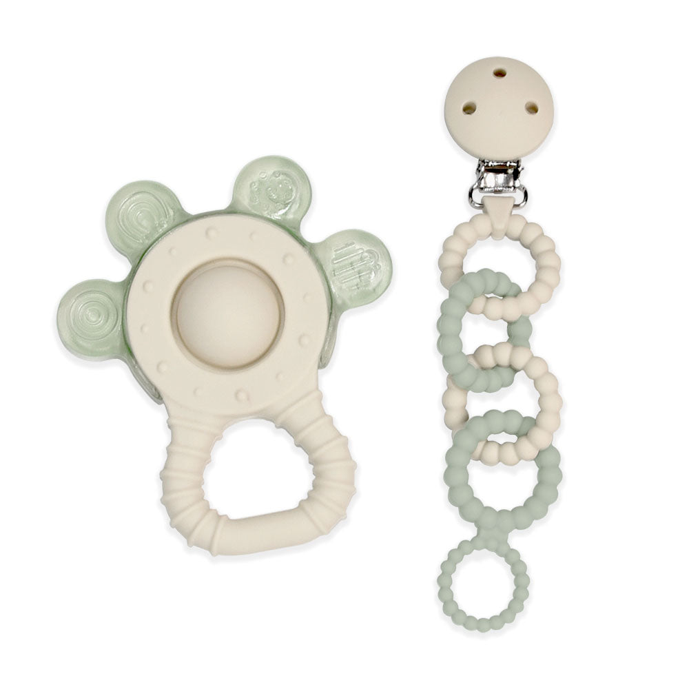 Silicone Cooling Teether Gift Set - Paw