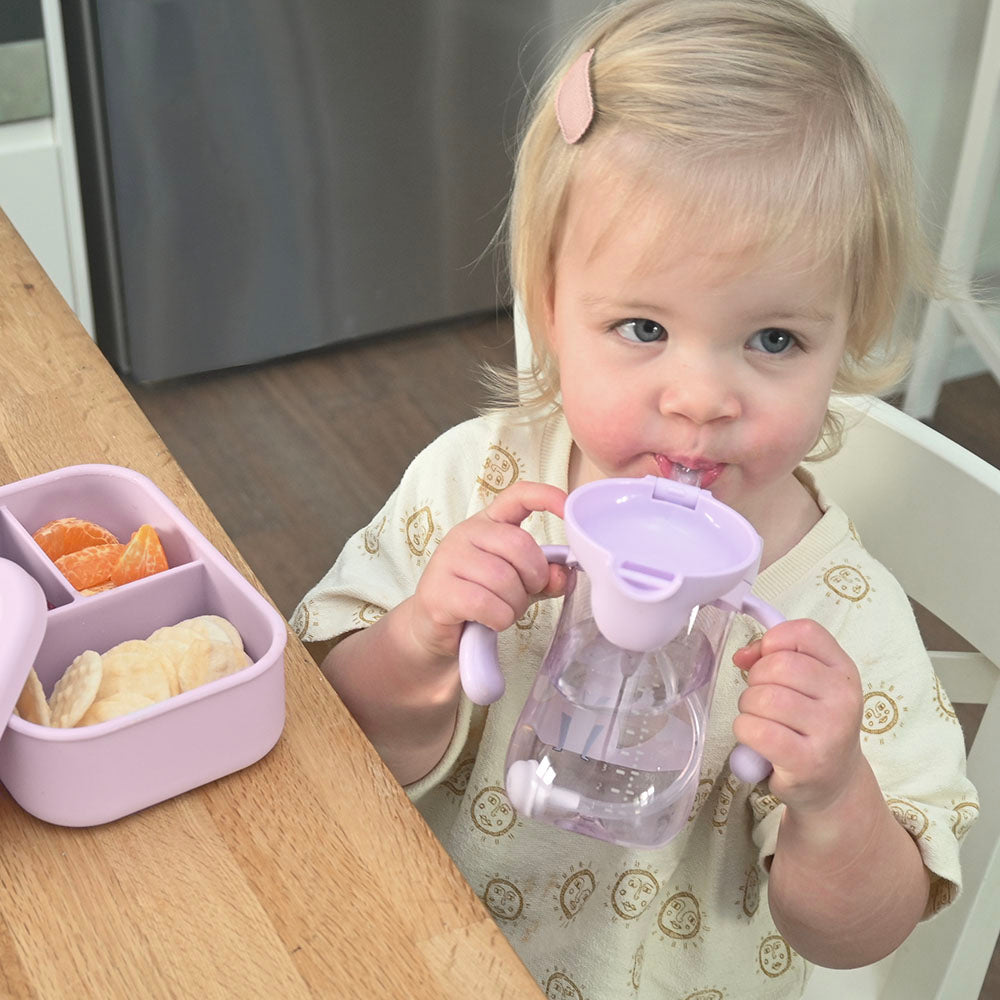 Flip Top Straw Sippy Cup - Lilac Fox