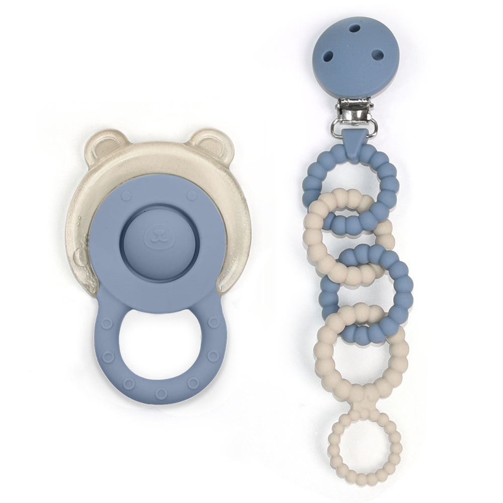 Silicone Cooling Teether Gift Set - Bear