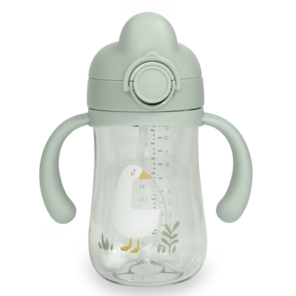 Flip Top Straw Sippy Cup - Sage Goose