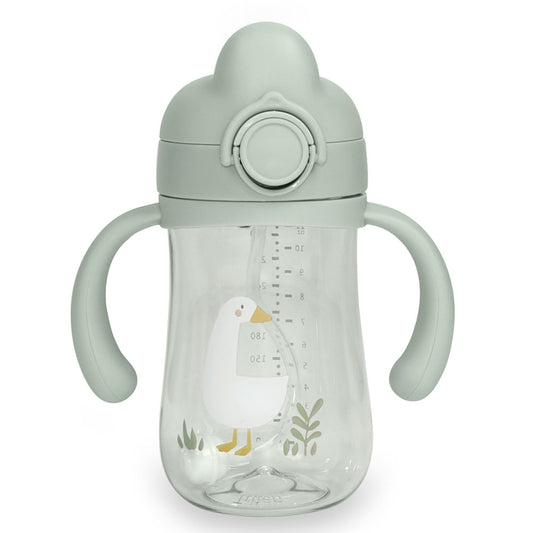 Flip Top Straw Sippy Cup - Sage Goose