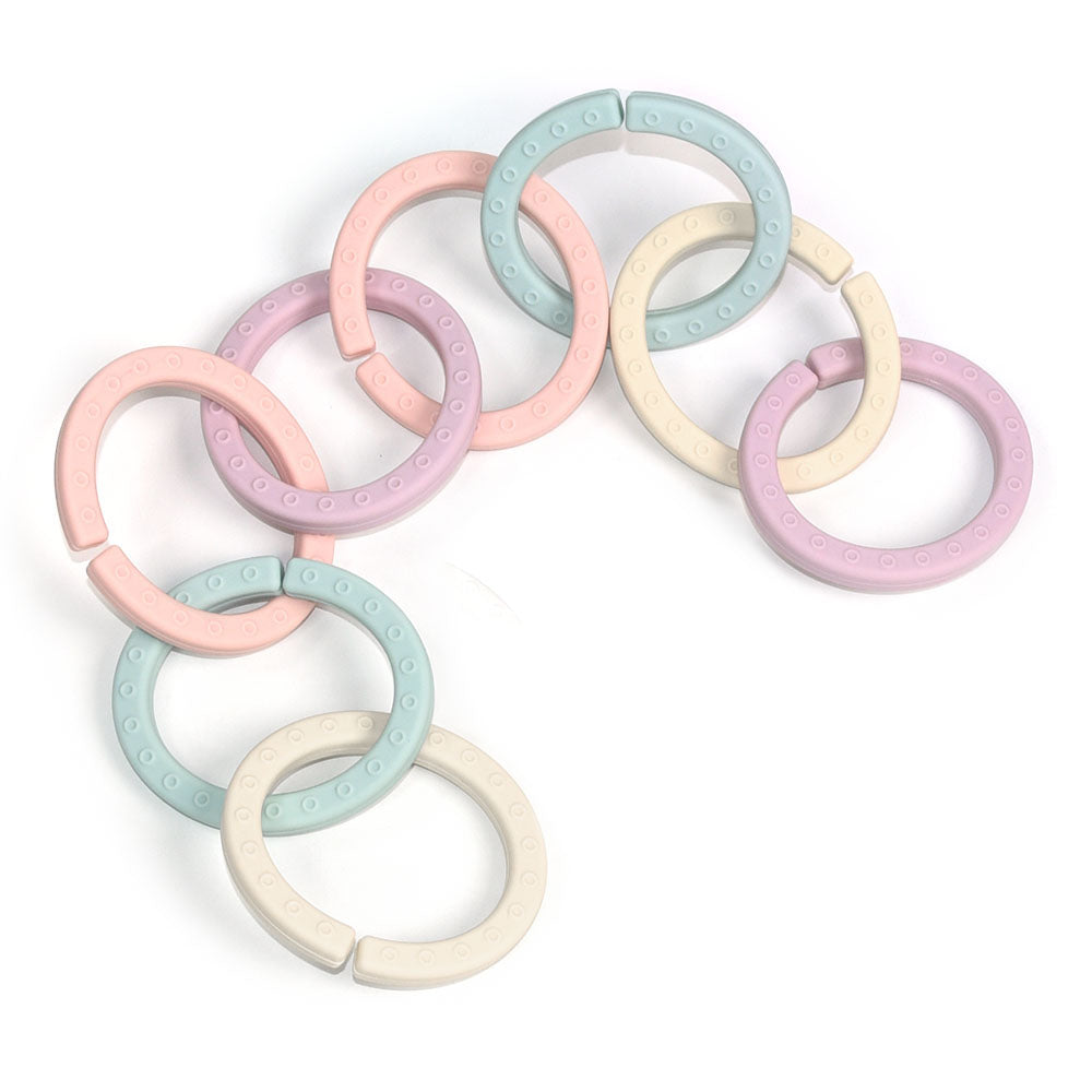 Silicone Stroller Links - Multi Blush