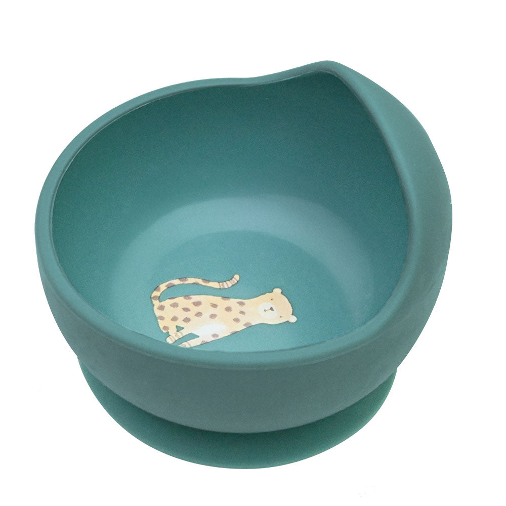 100% Silicone Suction Bowl - Cheetah