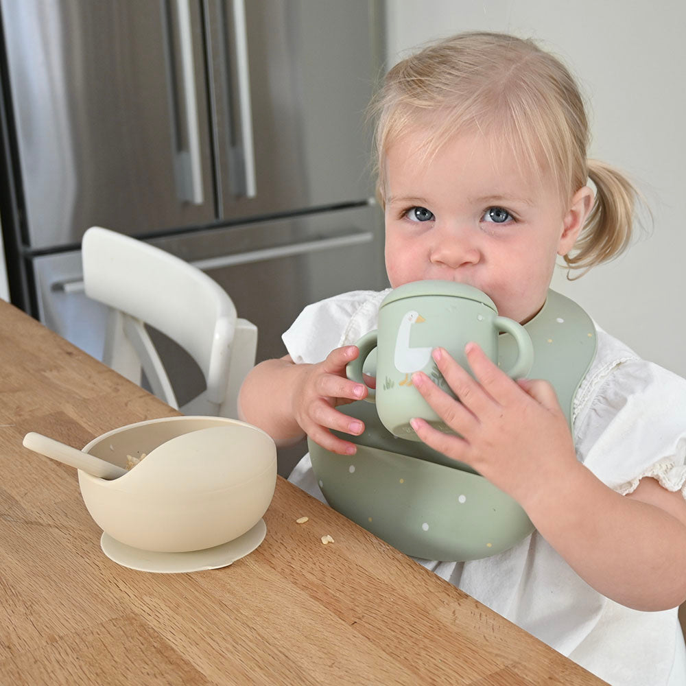 100% Silicone 6pc My First Feeding Set - Down at the Farm