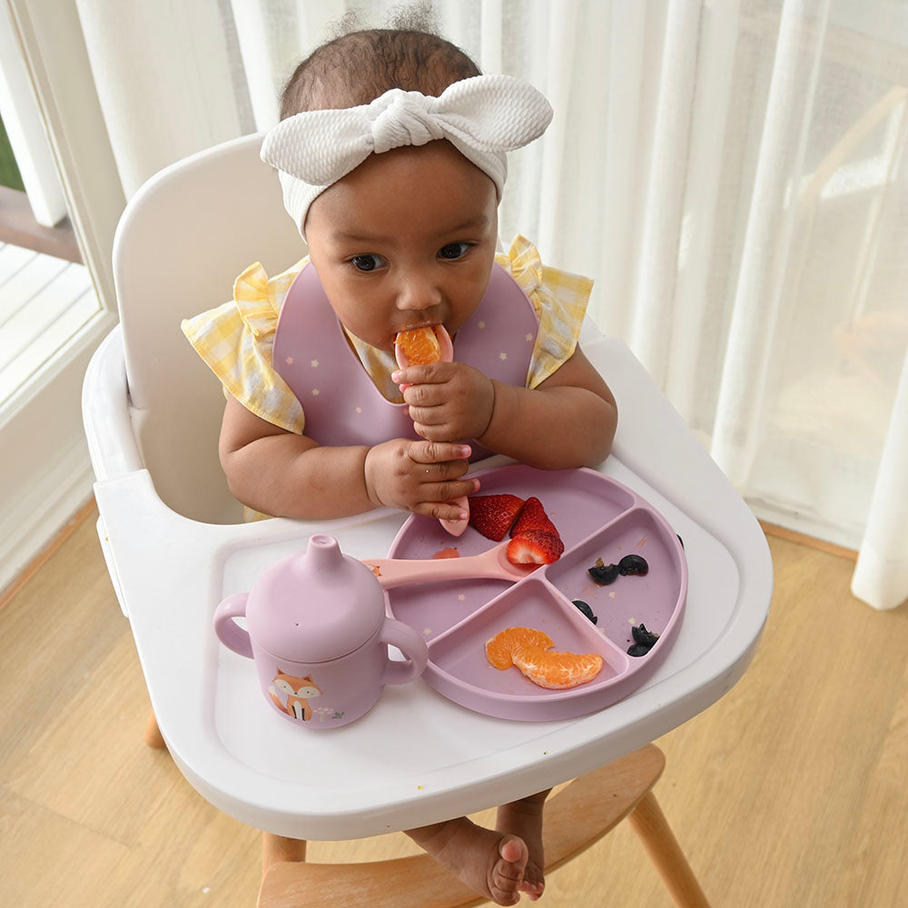 100% Silicone 6pc My First Feeding Set - Forest Friends