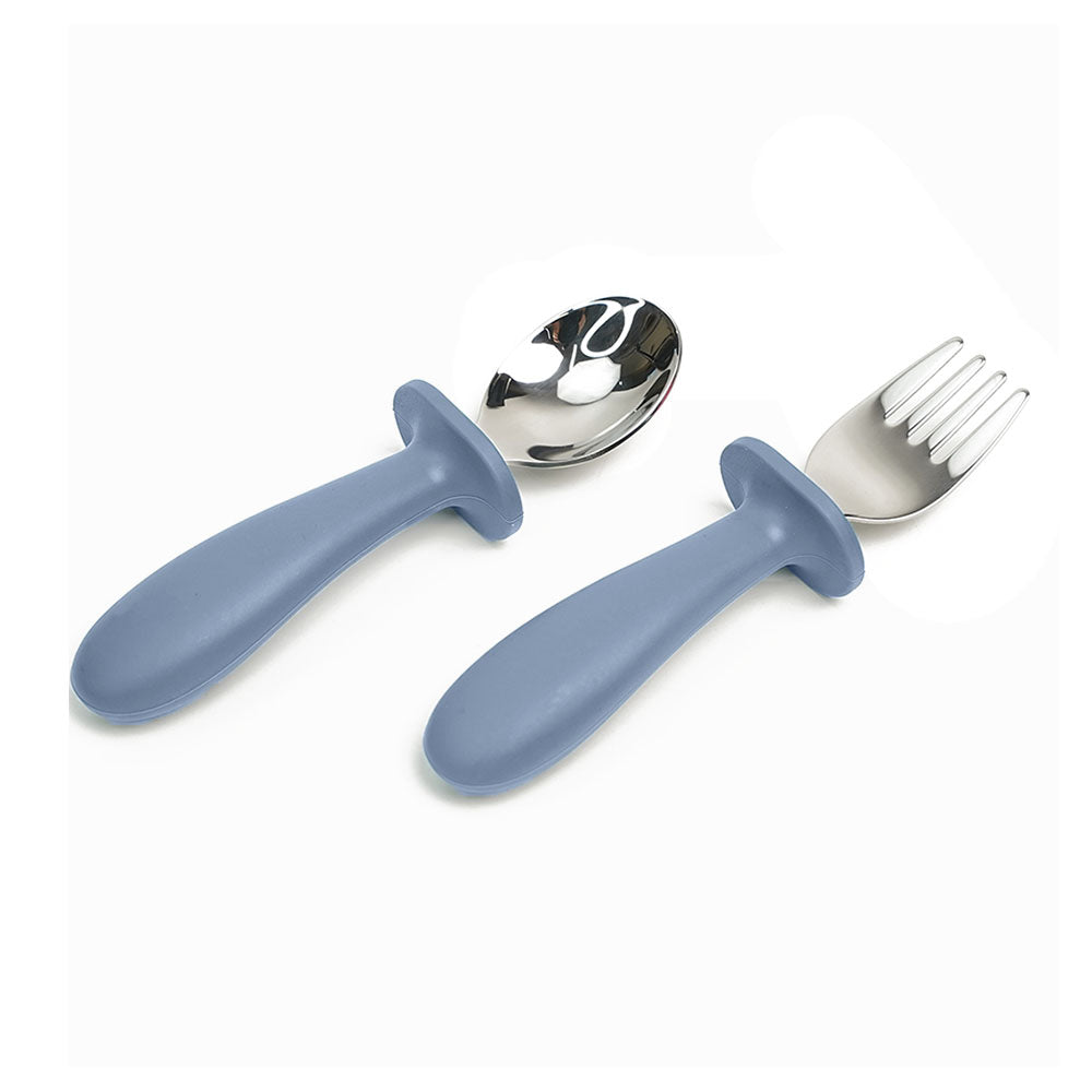 Stainless Steel Shield Cutlery - Blue