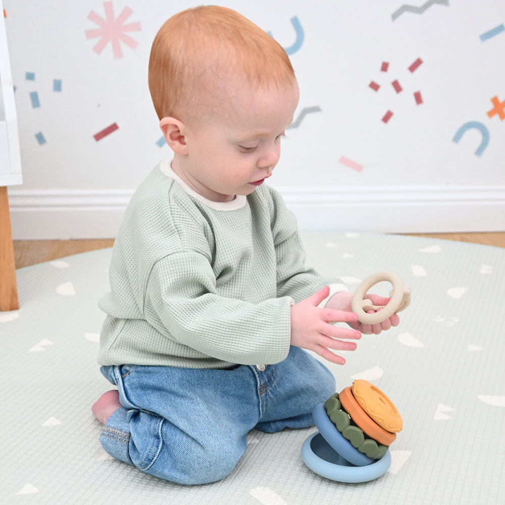 100% Silicone Stacking Teether - Heart